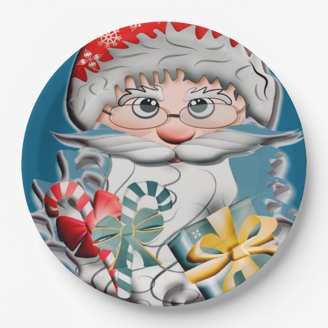 Weihnacht, Xmas Behälter Pappteller (Vorderseite)