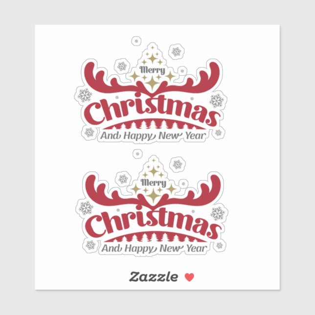 Weihnachten 12 aufkleber (Blatt)