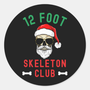 Weihnachten 12 Fußball Skeleton Klettergarten Giga Runder Aufkleber