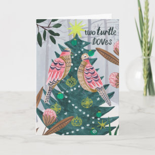 Weihnachten 12 Tage Weihnachten Zwei Schildkröten  Karte