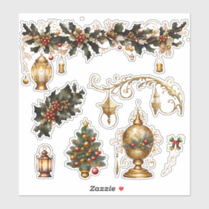 Weihnachten_13 Vinyl-Sticker nach Maß geschnitten Aufkleber