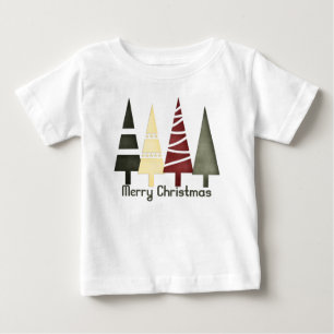 Weihnachten 1: Bäume Frohe Weihnachten Creeper Baby T-shirt