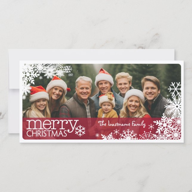 Weihnachten 1 Foto - Bedeckt in Schneeflocken (Vorderseite)