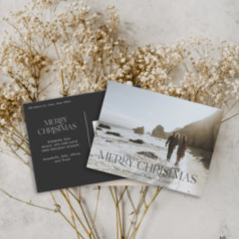 Weihnachten 1 Foto, gefalteter botanischer Blumenu Postkarte