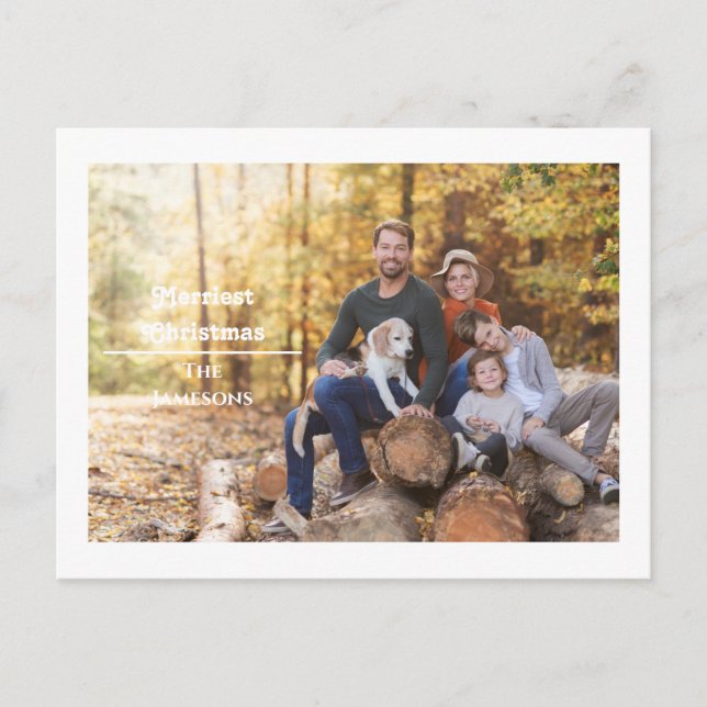 Weihnachten 1 Foto Weihnachten Postkarte (Vorderseite)