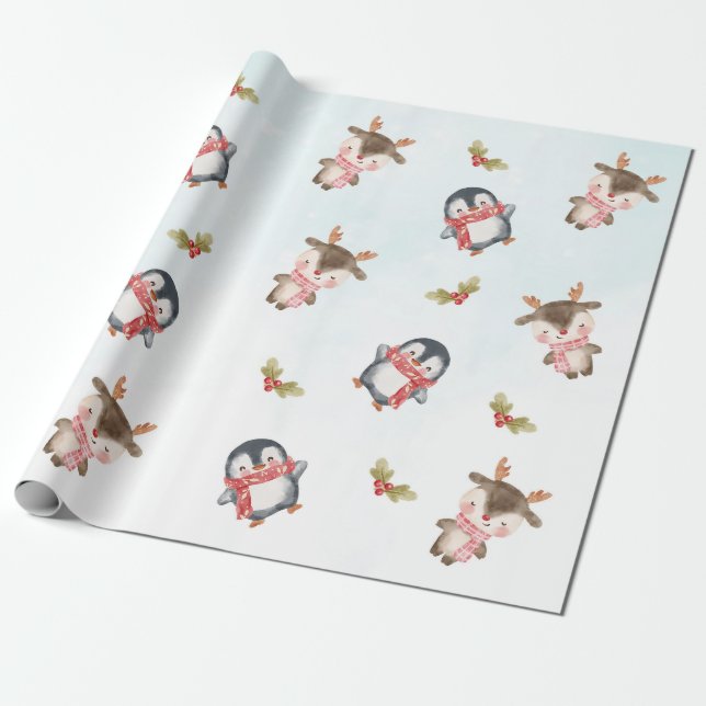 Weihnachten 1. Geburtstag Party Geschenkpapier (Ungerollt)