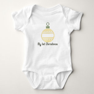 Weihnachten 1 : Ornament 1. Weihnachtsfest 3 Baby Strampler