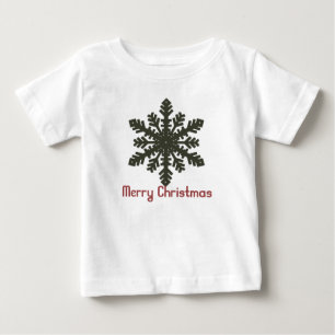 Weihnachten 1 : Schneeflocken Frohe Weihnachten St Baby T-shirt