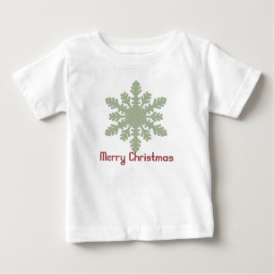 Weihnachten 1 : Schneeflocken Frohe Weihnachten St Baby T-shirt