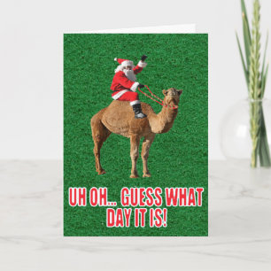 Weihnachten 2013 Hump Day Camel and Santa Card