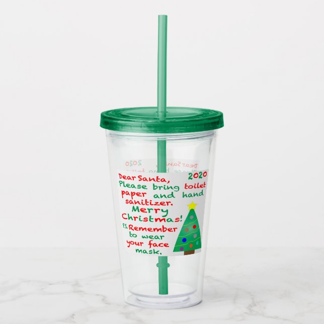 Weihnachten 2020 acryltrinkbecher (Vorderseite)