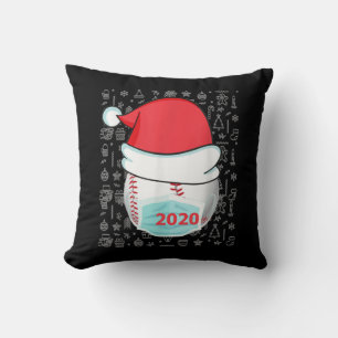Weihnachten 2020 Baseball-Weihnachtsmannmütze Kissen