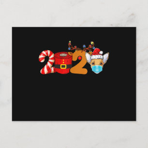 Weihnachten 2020 Chihuahua Lieblings-Toilettenpapi Postkarte
