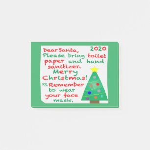 Weihnachten 2020 in Erinnerung Post-it Klebezettel