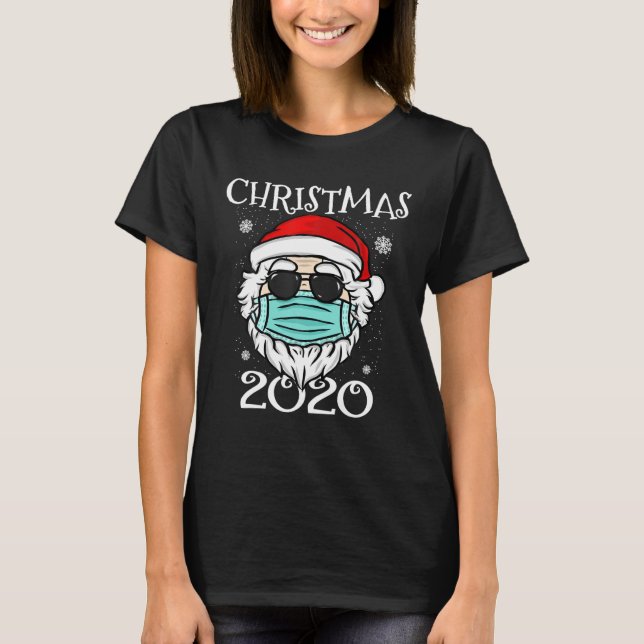Weihnachten 2020 Mask Funny Gift Idee T-Shirt (Vorderseite)