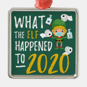 Weihnachten 2020 Quarantine Lockdown Elf-Gedenken Ornament Aus Metall