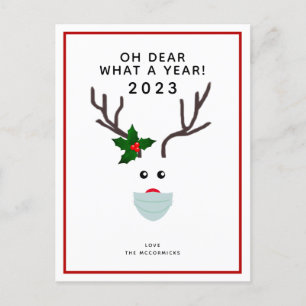 Weihnachten 2020 Rentiermaske