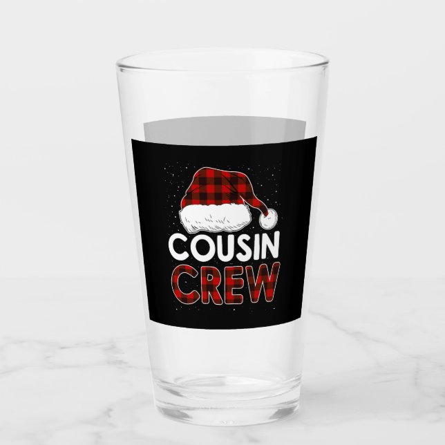 Weihnachten 2021 Cousin Crew Glas (Vorderseite)
