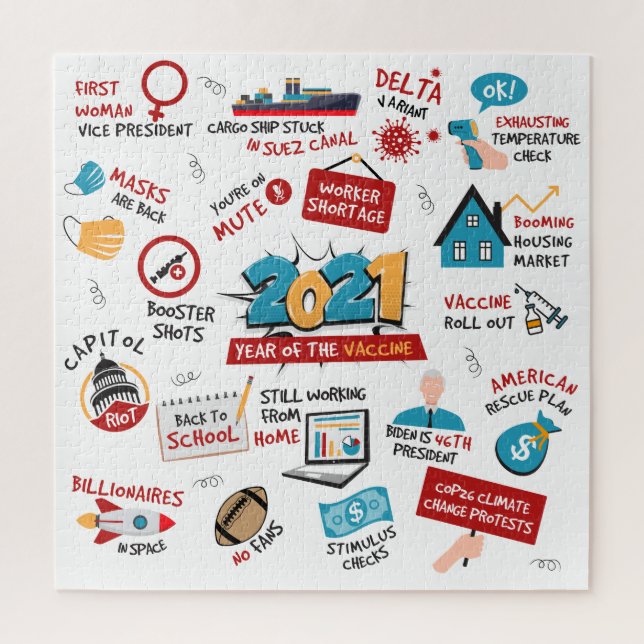 Weihnachten 2021 Gedenken an den pandemischen Impf Puzzle (Vertikal)