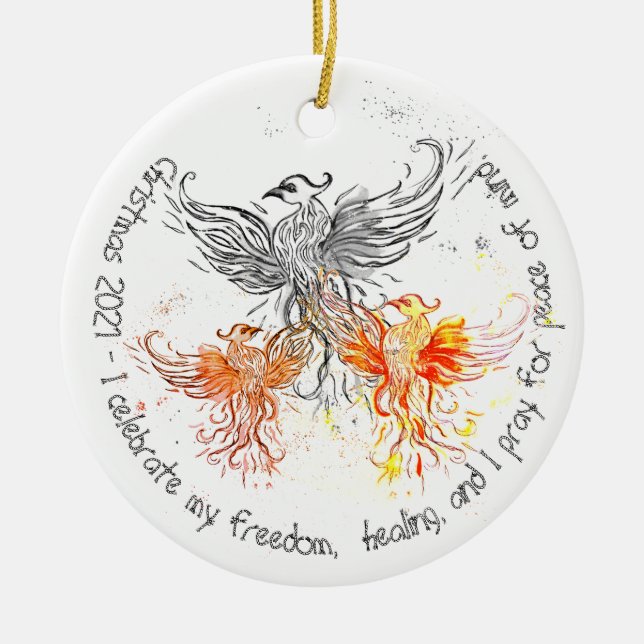 Weihnachten 2021 - Keramik Ornament (Vorne)