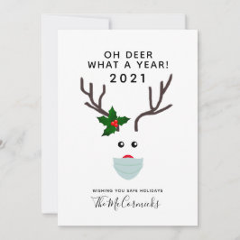 Weihnachten 2021 Rentiermaske