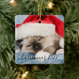 Weihnachten 2022 Foto Keramikornament