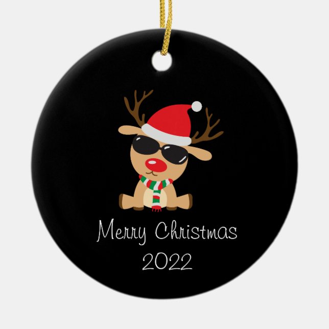 Weihnachten 2022 Keramik Ornament (Vorne)