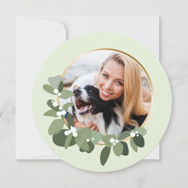 Weihnachten 2023 Ein Foto Moderner Kranz (Vorderseite)