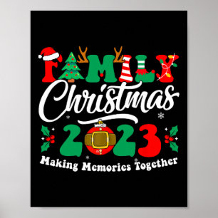 Weihnachten 2023 Matching Squad Fun Xmas Sant Poster