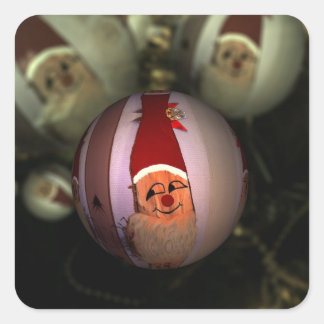 Weihnachten 2023 quadratischer aufkleber