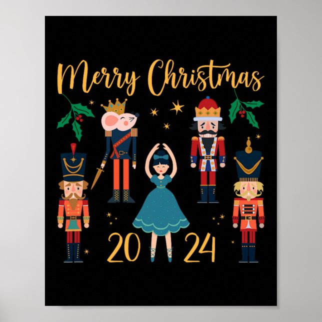 Weihnachten 2024 Clara und Nutcracker Ballett Paja Poster (Vorne)