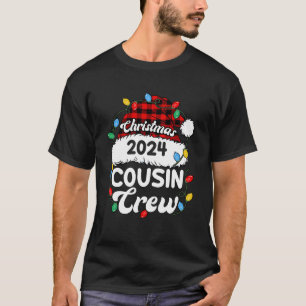 Weihnachten 2024 Cousin Crew Matching Xmas Lights T-Shirt
