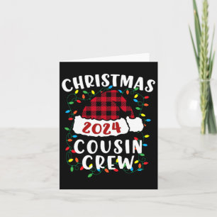 Weihnachten 2024 Cousin Crew Weihnachten Lichter W Karte