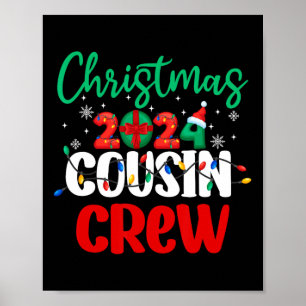 Weihnachten 2024 Cousin Crew Weihnachten Sonnensch Poster