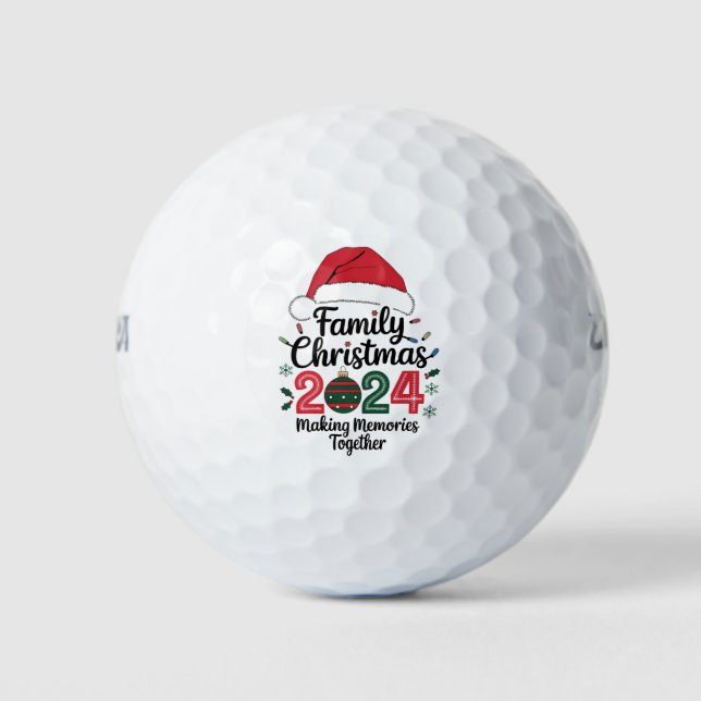 Weihnachten 2024 Erinnerungen zusammenbauen Golfball (Vorderseite)