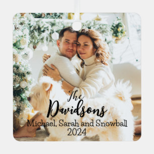 Weihnachten 2024 - Foto Ornament Aus Metall