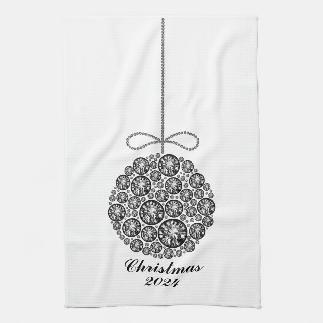 Weihnachten 2024 geschirrtuch (Vertikal)