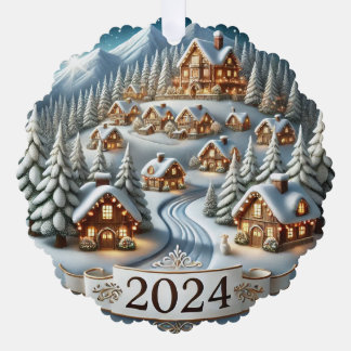 Weihnachten 2024 ornament karte
