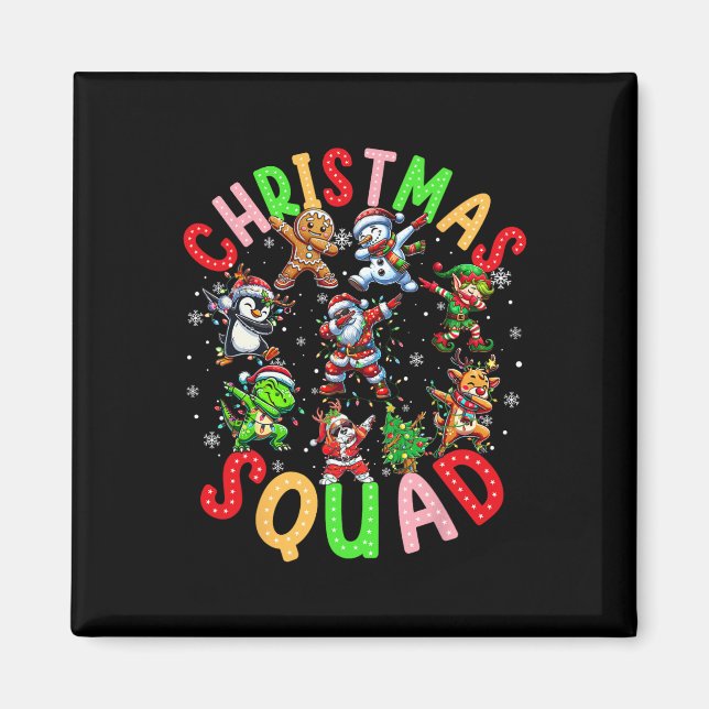 Weihnachten 2024 Team Santa Elf Squad Xmas Matchin Magnet (Vorne)