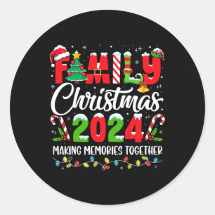Weihnachten 2024 Weihnachtsfeier Weihnachten Weihn Runder Aufkleber