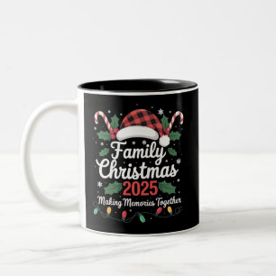 Weihnachten 2025 Crew Gruppe Matching Family Zweifarbige Tasse