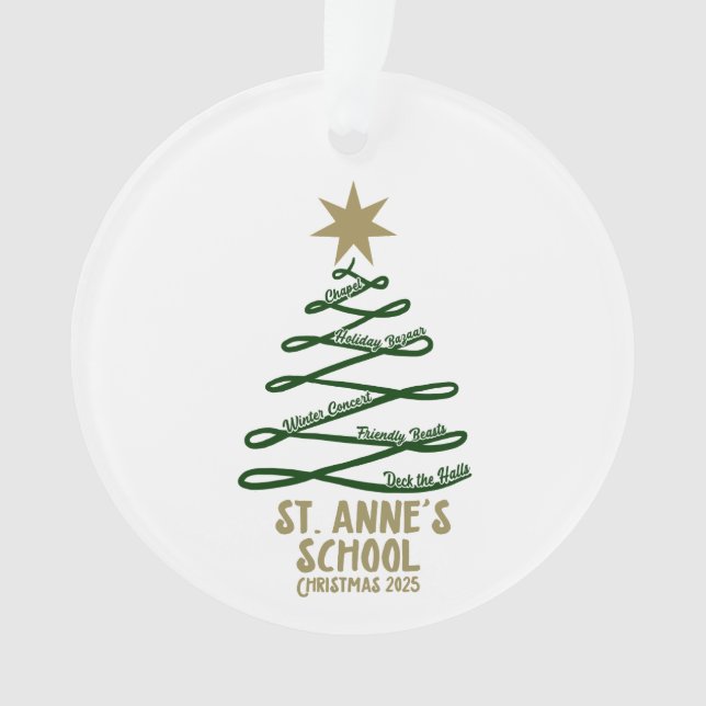 Weihnachten 2025 ornament (Vorderseite)