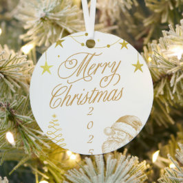 Weihnachten 2025 ornament aus metall