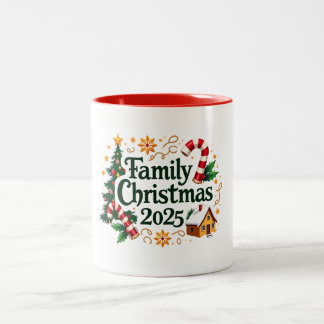 Weihnachten 2025 zweifarbige tasse