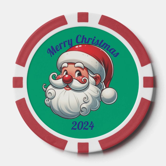 Weihnachten 24 Weihnachtschip Pokerchips (Vorderseite)