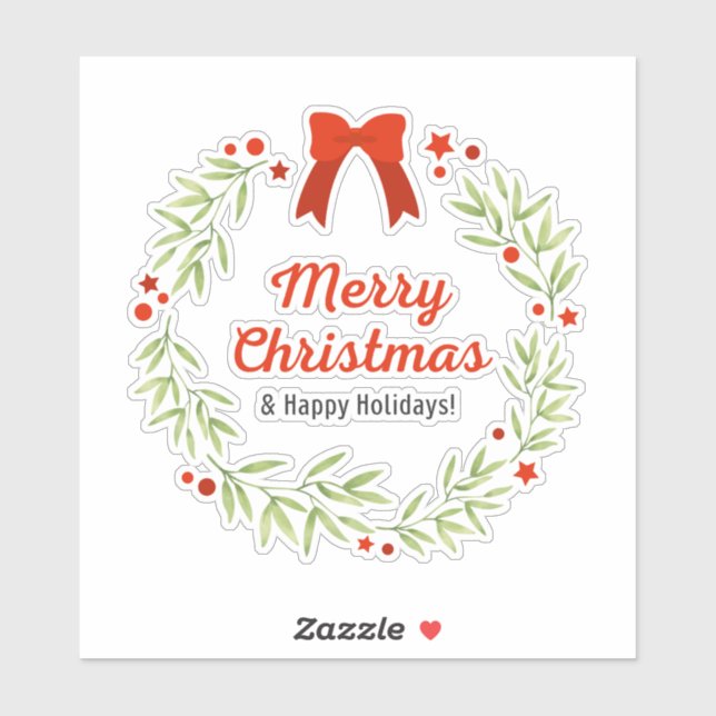 Weihnachten 2 aufkleber (Blatt)