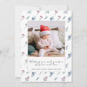 Weihnachten 2 Foto Collage Familienurlaubskarte Einladung