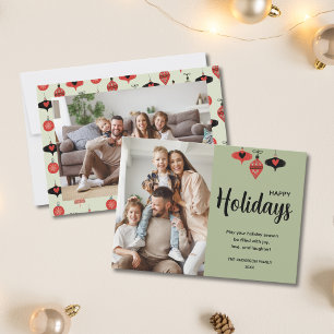 Weihnachten 2 Fotos Familie Grün