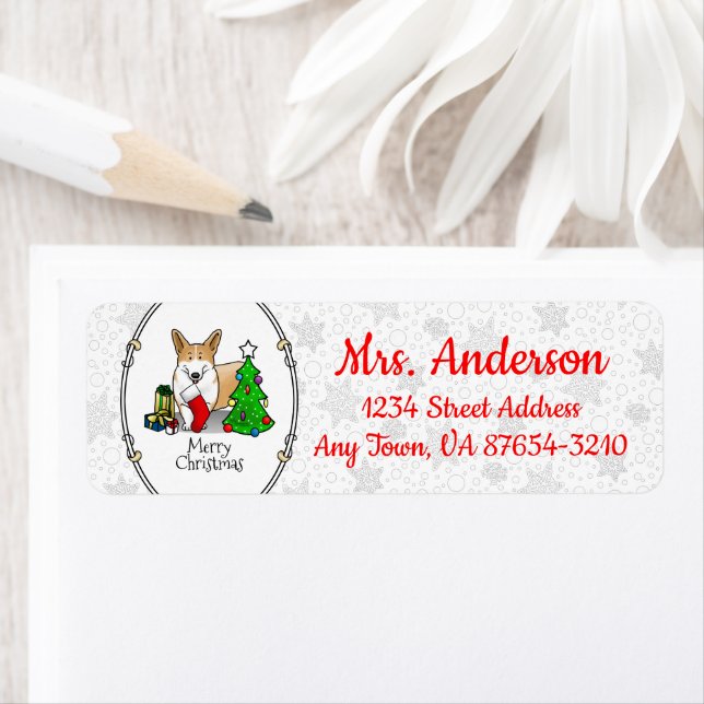 Weihnachten 2 Pembroke Welsh Corgi (rot 1) Baum Ni (Insitu)