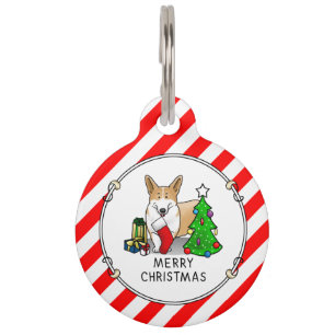 Weihnachten 2 Pembroke Welsh Corgi (rot 1) Baum Ni Haustiermarke